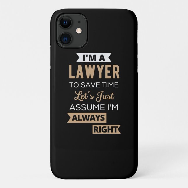 I'm A Lawyer, To Save Time Case-Mate iPhone Hülle (Rückseite)