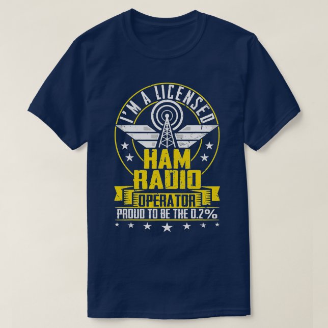 IM A Licised Ham Radio Operator Antenna Ham Radio T-Shirt (Design vorne)