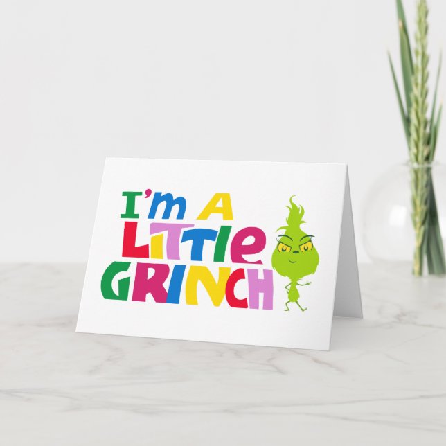 I'm a Little Grinch Colorful Graphic Karte (Vorderseite)