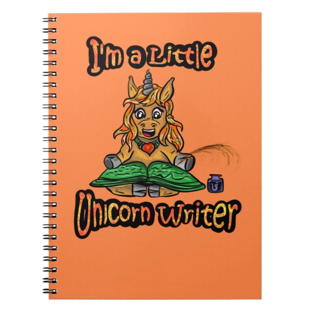 I'm A Little Unicorn Writer Spiral Notebook Notizblock (Vorderseite)
