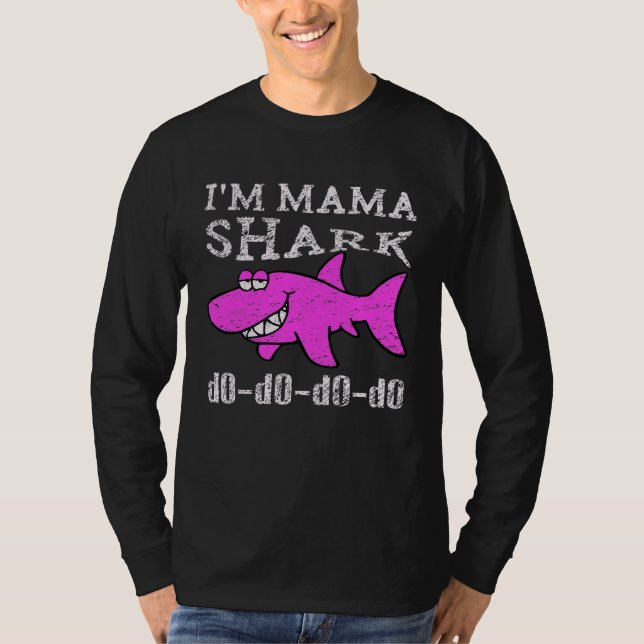 Im a Mama Shark Mommy Shark T-Shirt (Vorderseite)