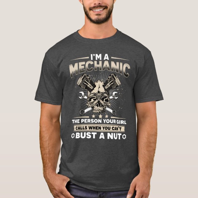 Im A Mechanic Funny Auto Car Mechanic Father Dad g T-Shirt (Vorderseite)