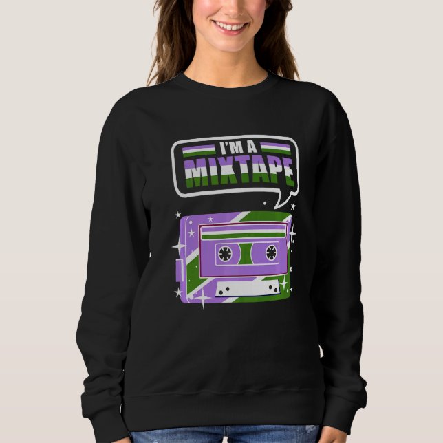 Im A Mixtape Genderqueer Pride Sweatshirt (Vorderseite)
