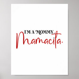 Im A Mommy Mamacita Funny Inspirierte Island Quote Poster