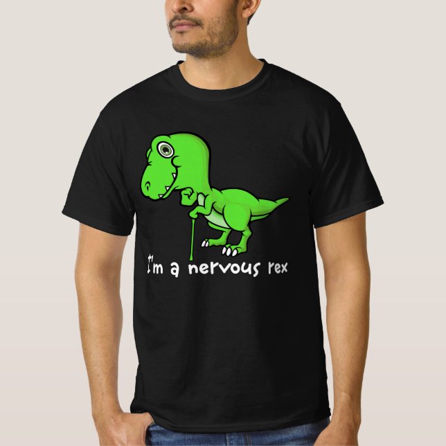 Im A Nervous Rex Mental Health Awareness Dinosauri T-Shirt (Vorderseite)