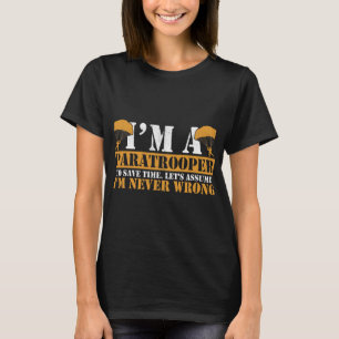 Im A Paratrooper Im Flugzeug T-Shirt
