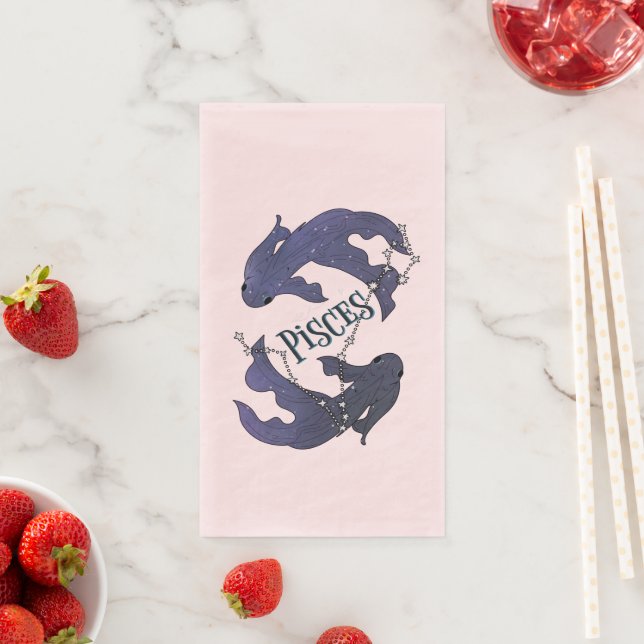 Im A Pisces Zodiac.Trendy Pisces Zodiac Sign Serviette (Beispiel)