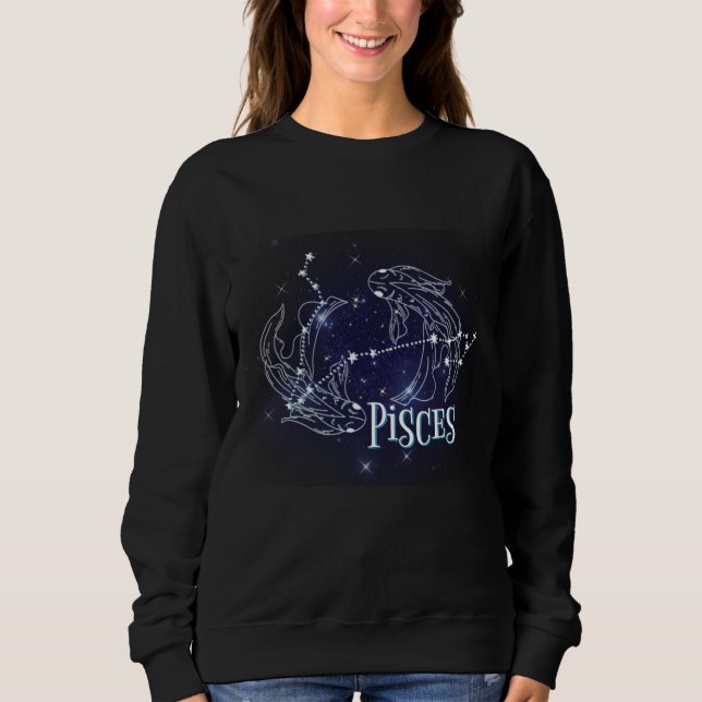 Im A Pisces Zodiac.Trendy Pisces Zodiac Sign Sweatshirt (Vorderseite)
