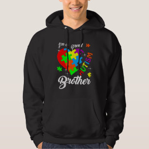Im A Proud Autism Brother Autismus Bewusstsein Mat Hoodie