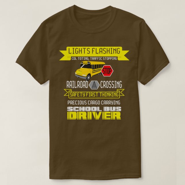 Im A School Bus Driver Geschenk T-Shirt (Design vorne)