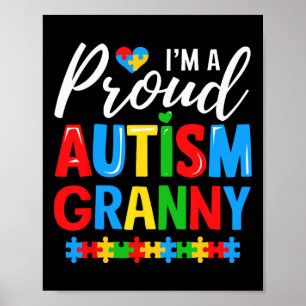 Im A Stolz Autismus Granny Awareness Puzzle Piece Poster