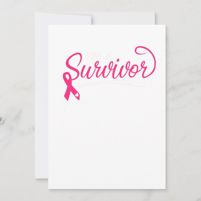 I'm A Survivor Breast Cancer Awareness Save The Date (Vorderseite)