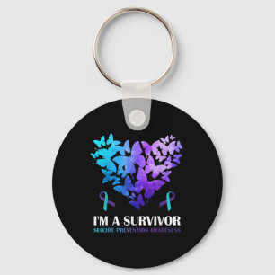 Im a Survivor Suicide Prevention Awareness Butterf Schlüsselanhänger