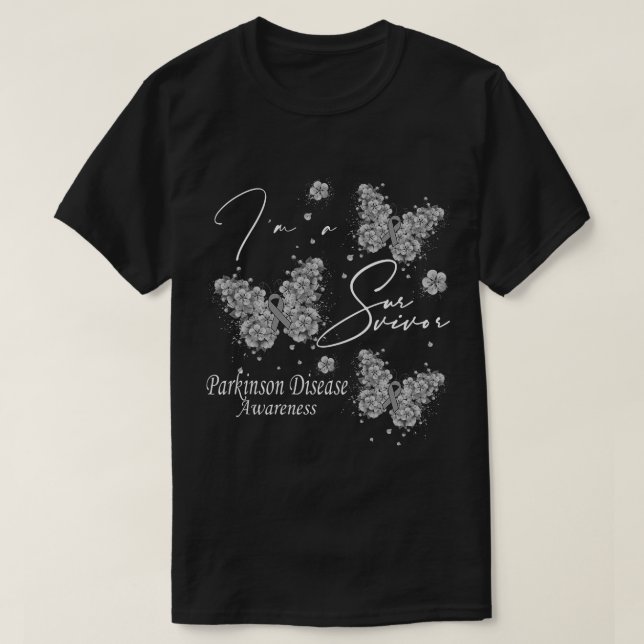 im a überlebenden parkinson Krankheit Bewusstsein  T-Shirt (Design vorne)