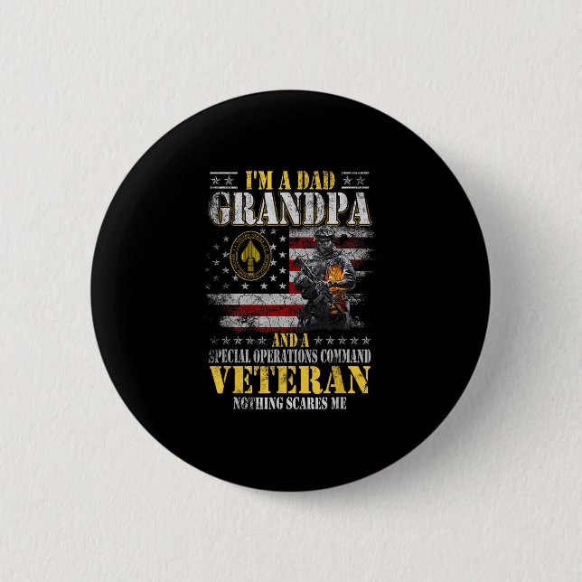 Im A Vater Großpa Special Operations Command Socom Button (Vorderseite)
