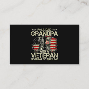 Im A Vater Opa Veteran Veteran Vathers Day Shirts  Visitenkarte
