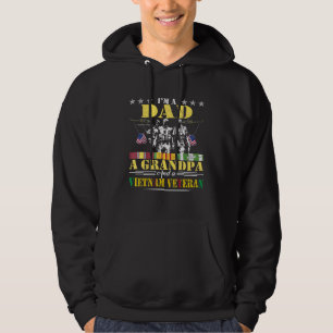 Im A Vater Opa Vietnam Veteran Vintagen Militär Hoodie