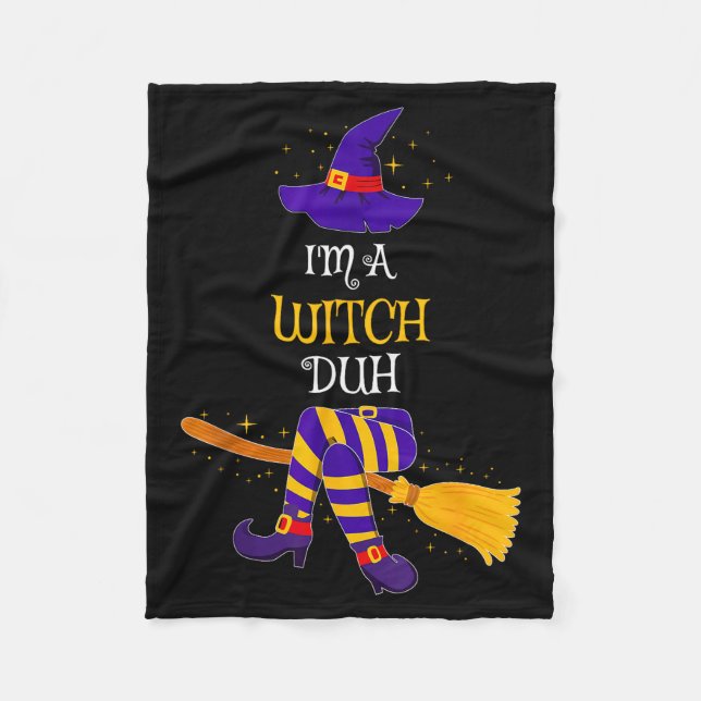 I'm A Witch Duh Family Matching Costume Group Hall Fleecedecke (Vorderseite)