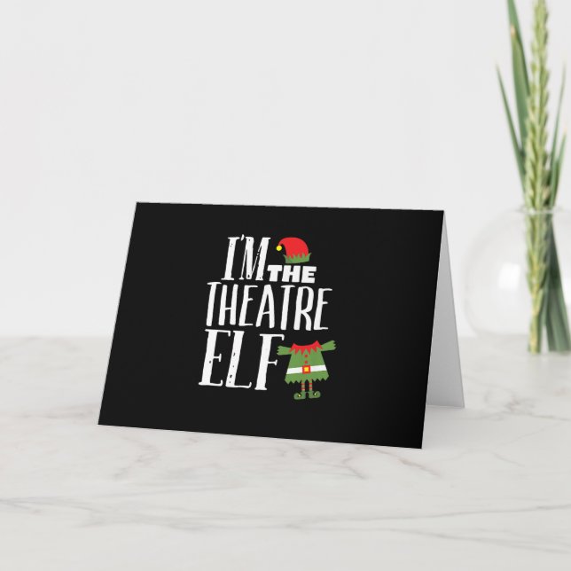 Im Actres Elf Matching Schauspiel Crew Spaß Weihna Karte (Vorderseite)