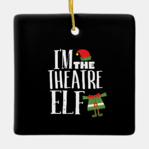 Im Actres Elf Matching Schauspiel Crew Spaß Weihna Keramikornament