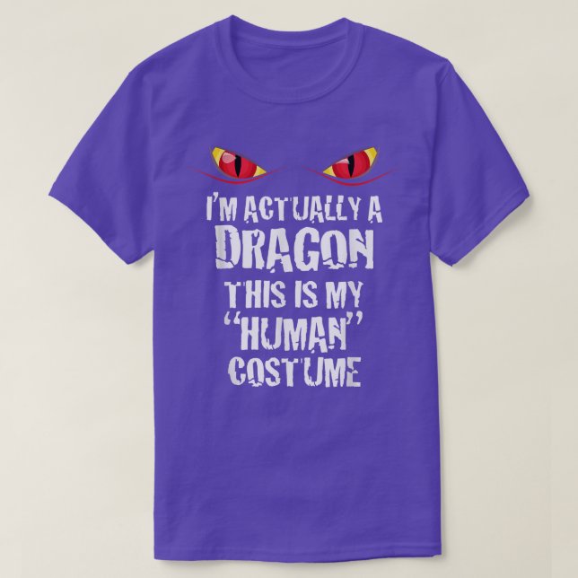 Im Actually A Dragon Funny Halloween Costume T 506 T-Shirt (Design vorne)