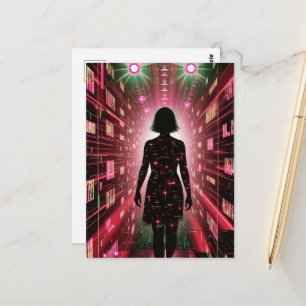 Im Algorithmus verloren gehen Postkarte
