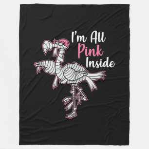 Im All Pink Innen Funny Halloween Flamingo Geschen Fleecedecke