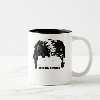 Im Allgemeinen Brandon Logo-Tasse Zweifarbige Tasse