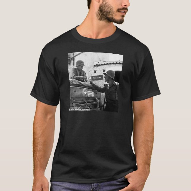 Im Allgemeinen George S. Patton und Oberst Lyle T-Shirt (Vorderseite)