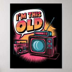 Im alten Retro Icons Meme Poster