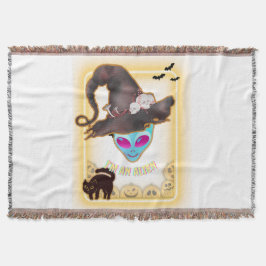 "I'M AN ALIEN" Halloween Throw Blanket Decke
