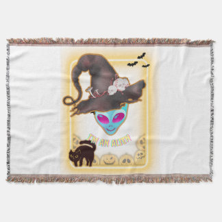 "I'M AN ALIEN" Halloween Throw Blanket Decke