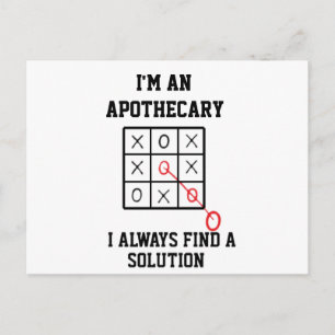 Im An Apothecary I Always Find A Solution Postkart Postkarte