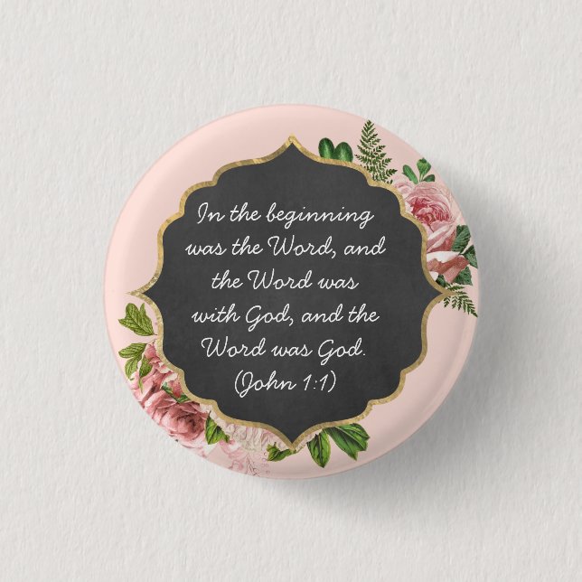 Im Anfang war das Wort - Taste Button (Vorderseite)