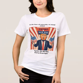 "Im Angesicht der Widrigkeiten" Trump Sweatshirt Tri-Blend Shirt