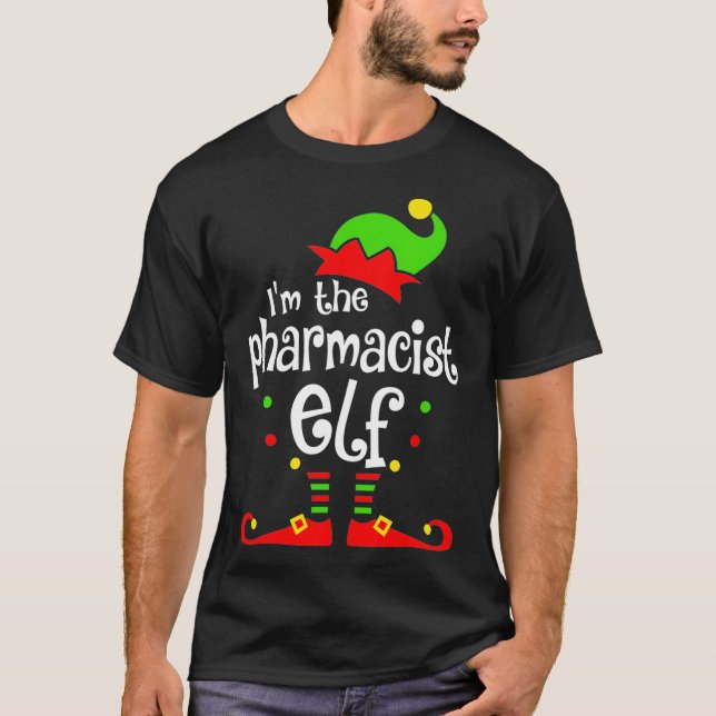 Im Apotheker Elf Xmas Familienfreund Geschenk T-Shirt (Vorderseite)