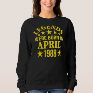 Im April 1988 wurden die 34. Geburtstagslegenden G Sweatshirt