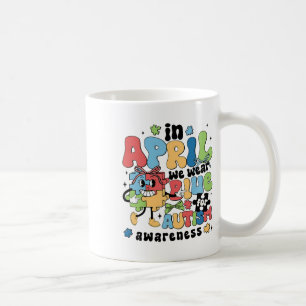 Im April tragen wir Blau für Autismus Aufklärung M Kaffeetasse