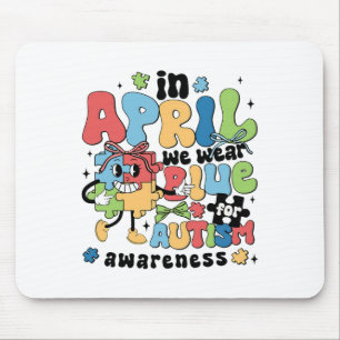 Im April tragen wir Blau für Autismus Aufklärung M Mousepad