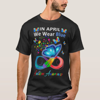 Im April tragen wir Blauer Autismus Bewusstseinsst T-Shirt