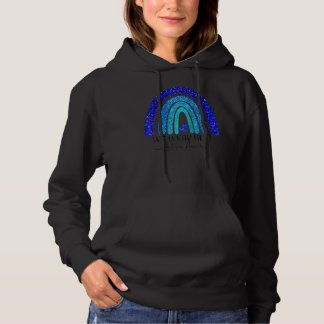 Im April tragen wir Blauer Autismus Rainbow Awaren Hoodie
