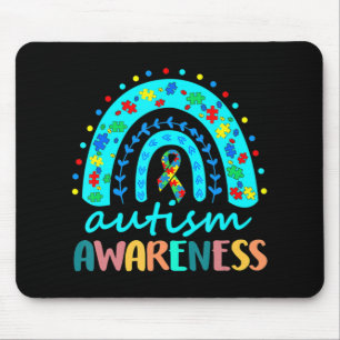 Im April tragen wir Blauer Autismus Rainbow Awaren Mousepad