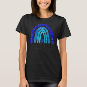 Im April tragen wir Blauer Autismus Rainbow Awaren T-Shirt