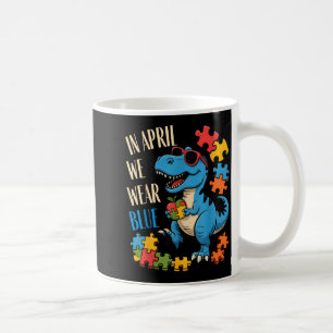 Im April tragen wir blaues Autismus-Bewusstsein Di Kaffeetasse