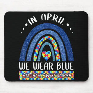 Im April tragen wir Blue Autismus Awareness Puzzle Mousepad