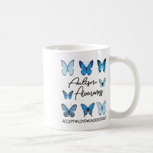 Im April tragen wir Blue Butterfly Autismus Awaren Kaffeetasse