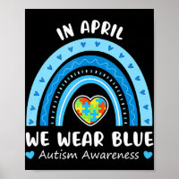 Im April tragen wir Blue Rainbow Autism Awareness