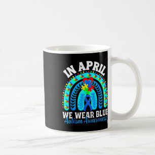 Im April tragen wir das Blue Autismus Awareness Mo Kaffeetasse