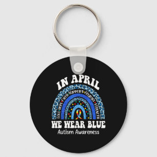 Im April tragen wir das Blue Autismus Awareness Mo Schlüsselanhänger