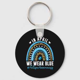 Im April tragen wir das Blue Autismus Awareness Mo Schlüsselanhänger
